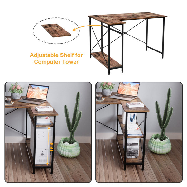 17 Stories Atia Reversible LShape Desk & Reviews Wayfair